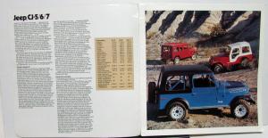 1974 Jeep Foreign Dealer Brochure French & English Text CJ Renegade Cherokee