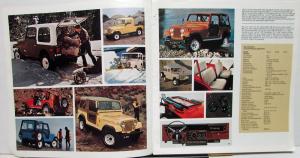 1974 Jeep Foreign Dealer Brochure French & English Text CJ Renegade Cherokee