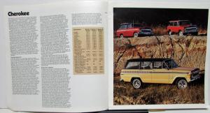 1974 Jeep Foreign Dealer Brochure French & English Text CJ Renegade Cherokee