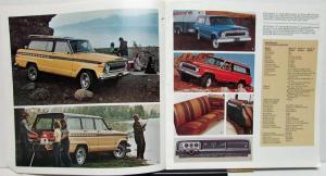 1974 Jeep Foreign Dealer Brochure French & English Text CJ Renegade Cherokee