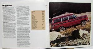 1974 Jeep Foreign Dealer Brochure French & English Text CJ Renegade Cherokee