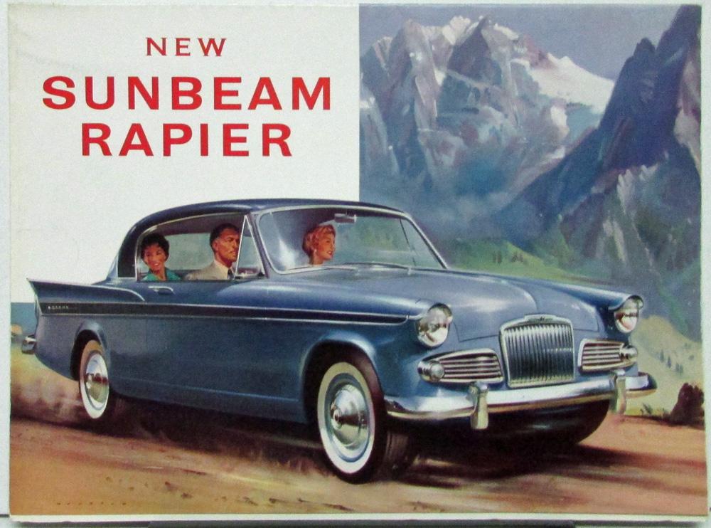 1958 Sunbeam Rapier Sports Sedan and Convertible Color Sales Folder Original