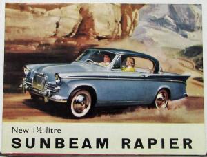 1959 Sunbeam Rapier One & A Half Litre Engine Sales Folder Original