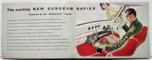 1959 Sunbeam Rapier One & A Half Litre Engine Sales Folder Original