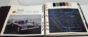 1974 Oldsmobile Dealer Album Color & Trim Fabric Selector Toronado Cutlass 88 98
