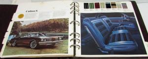 1974 Oldsmobile Dealer Album Color & Trim Fabric Selector Toronado Cutlass 88 98