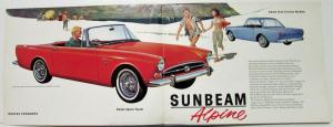 1960 to 1963 Sunbeam Alpine Sports Tourer Gran Turismo Hardtop Sales Folder Orig