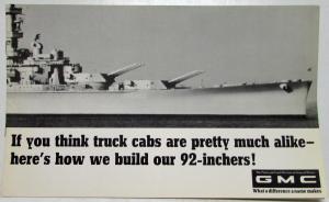 1967 GMC Truck 92 Inch Heavy Duty Cab Sales Brochure MAILER Original