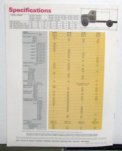 1967 GMC Trucks Gasoline Medium and Heavy-Tonnage Models Sales Brochure Red Logo