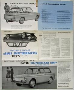 1964 ? Sunbeam IMP Sports Sedan From Scotland Sales Folder Original