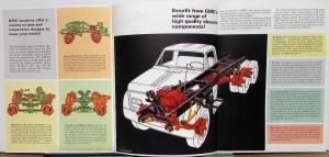 1967 GMC Trucks Gasoline Heavy Tonnage Models Sales Brochure Red Logo Original