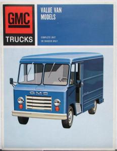 1967 GMC Value Van Models 1500 2500 3500 3500 Truck Sales Brochure Original