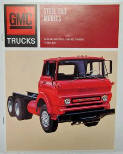 1967 GMC Trucks 8500 9500 Gasoline Diesel Tandem Steel Tilt Model Sales Brochure