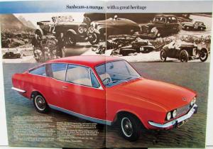 1973 Sunbeam Alpine Rapier H120 Fastback Models Color Sales Brochure Original