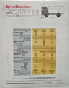 1967 GMC Trucks Diesel Steel Tilt Models Sales Brochure Blue Logo Original