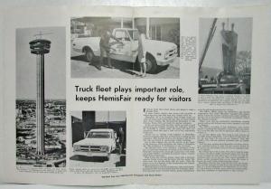 1968 GMC Truck Article American Cartagemen and Heavy Haulers HemisFair TX