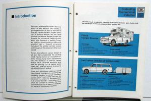 1968 GMC RV Guide Pickup Truck Van P Model Handi Bus Suburban DEALER ITEM ONLY