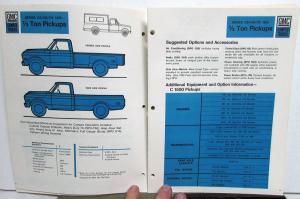 1968 GMC RV Guide Pickup Truck Van P Model Handi Bus Suburban DEALER ITEM ONLY