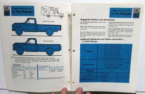 1968 GMC RV Guide Pickup Truck Van P Model Handi Bus Suburban DEALER ITEM ONLY