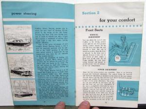 1956 Cadillac Models 62 60S 75 & 86 Owners Operator Manual Original