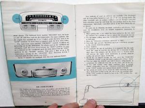 1956 Cadillac Models 62 60S 75 & 86 Owners Operator Manual Original