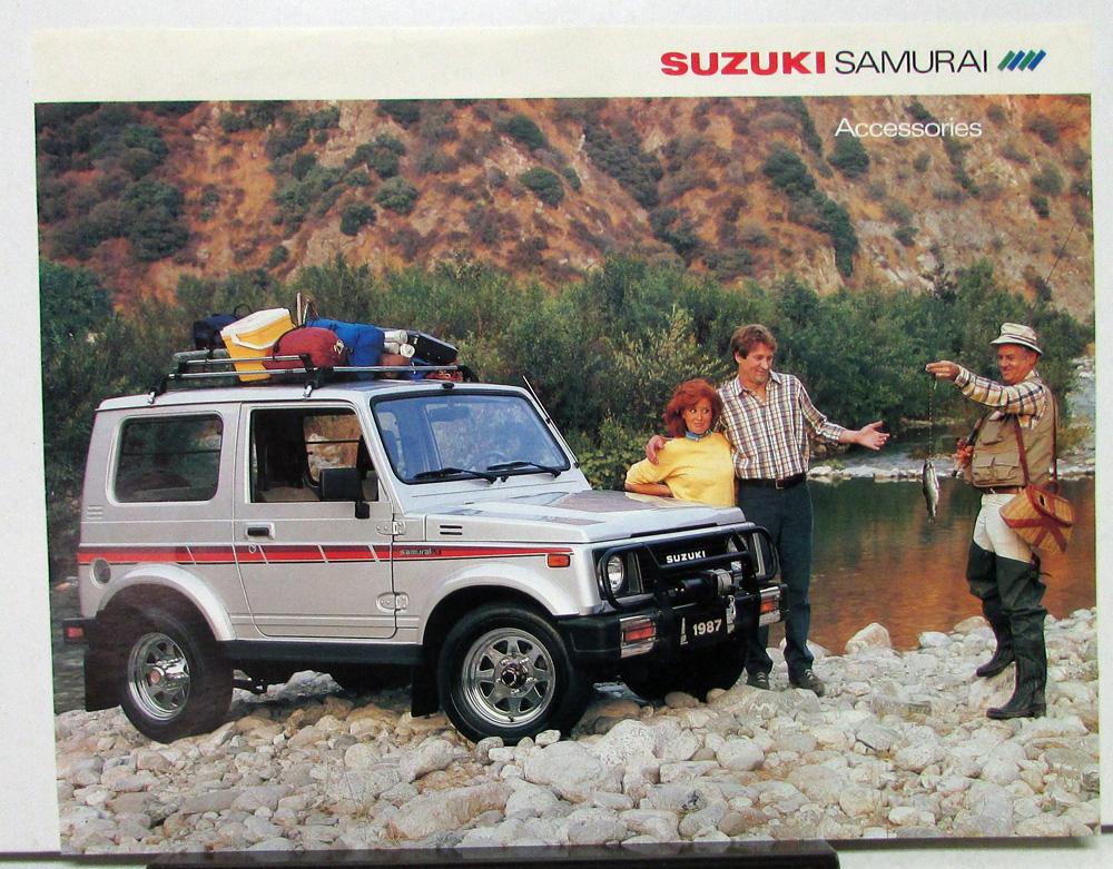 Suzuki Samurai Accessories 1987 suzuki samurai accessories color sales data sheet Suzuki Samurai Accessories 1987 suzuki samurai accessories color sales data sheet