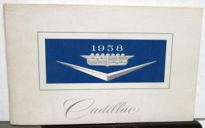 1958 Cadillac Models 62 60 75 & 86 Owners Operator Manual Original