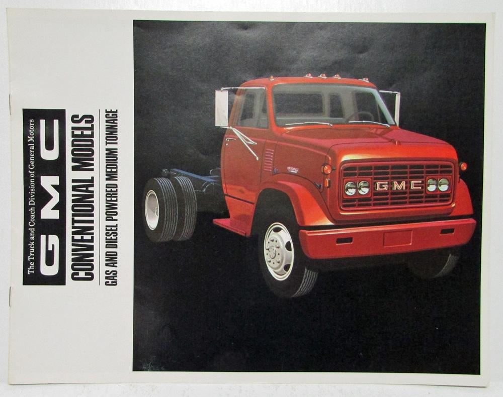 1968 GMC Gas Diesel Medium Ton Trucks Conventional Model Sales Brochure Original
