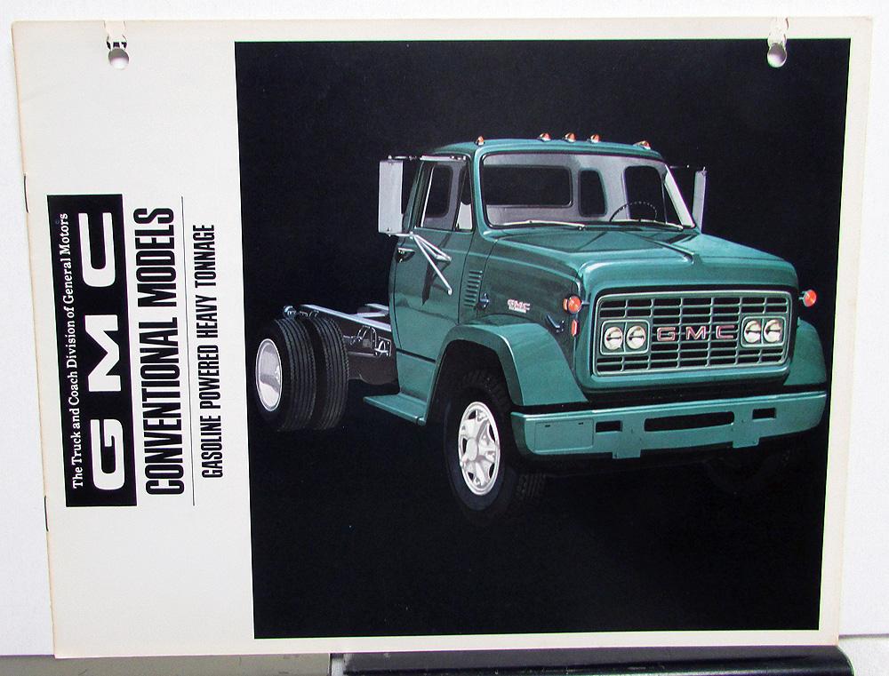 1968 GMC Trucks Conventional Gasoline Powered Heavy Tonnage Sales Brochure
