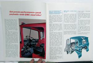 1969 GMC Gas Diesel Steel Tilt Models 4000 thru 9500 Sales Brochure Original