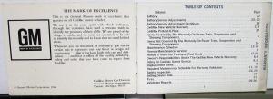 1967 Cadillac Models Calais DeVille Eldorado 60S Seventy-Five Protection Plan