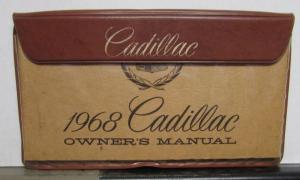 1968 Cadillac Owners Operator Manual Calais DeVille 61 Eldorado 60S 75 Original
