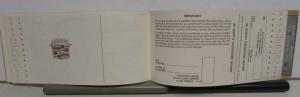 1968 Cadillac Owners Protection Plan Models Calais DeVille Eldorado 61 60S 75