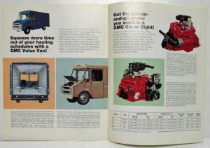 1970 GMC Value Van Models PS PE 1500 - 4500 Truck Sales Brochure Original
