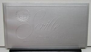 1976 Cadillac Seville Owners Operator Manual