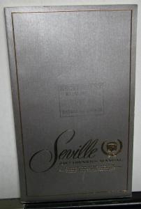 1982 Cadillac Seville Owners Operator Manual Original