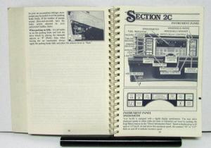 1987 Cadillac Seville Operator Owners Manual Original