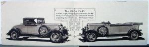 1930 DeSoto Straight 8 Seven Body Models Sedan Coupe Convertible Sales Brochure