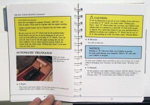 1990 Cadillac Eldorado Operator Owners Manual Original