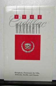 1992 Cadillac Eldorado Operator Owners Manual Original W/Warranty Booklet