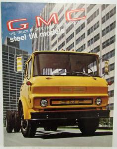 1970 GMC Steel Tilt Models 5500 7500 Trucks Sales Brochure Original