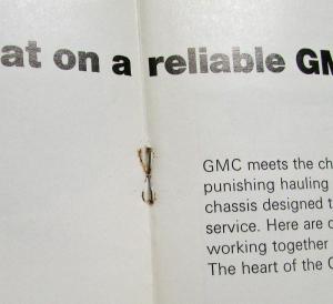 1970 GMC Steel Tilt Models 5500 7500 Trucks Sales Brochure Original