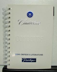 1994 Cadillac Concours Operator Owners Manual Original W/Warranty Booklet