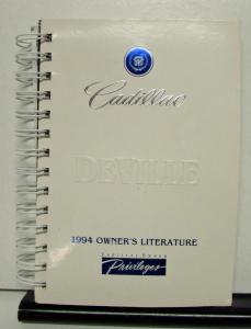 1994 Cadillac DeVille Operator Owners Manual Original