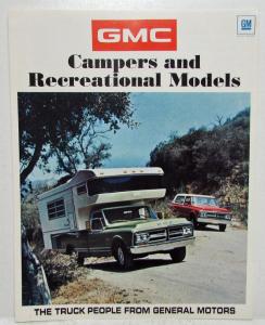 1971 GMC Campers & Recreational Trucks Vans Motor Homes Sales Folder Original