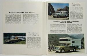 1971 GMC Campers & Recreational Trucks Vans Motor Homes Sales Folder Original