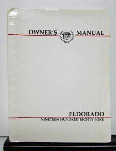 1989 Cadillac Eldorado Manual 1989 Cadillac Eldorado Manual