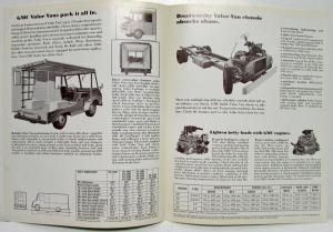 1971 GMC Value Van Models Truck Sales Brochure Original