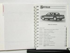 1989 Cadillac Seville Operator Owners Manual Original