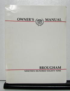 1989 Cadillac Brougham Operator Owners Manual Original